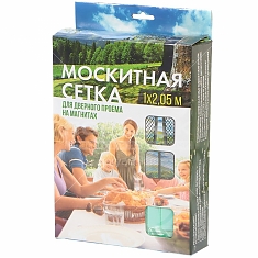 Сетка москитная д/дверей 2,05*1м на магнитах,липучка серая