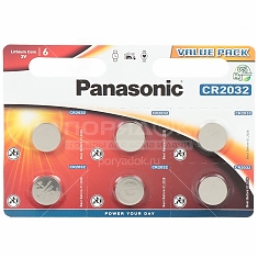 Элемент пит.Panasonic Power Cells CR2032 B6 (1шт)