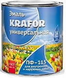 Эмаль ПФ-115 KRAFOR желтая 1,8кг