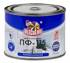 Эмаль ПФ-115 OLECOLOR светло-голубая 0,5кг 