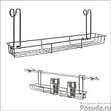Полка д/специй навес.на рейлинг 35*7,5*12см хром 52.135