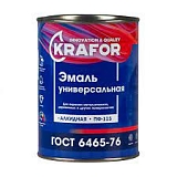 Эмаль ПФ-115 KRAFOR светло-фиолетовая 1,8кг 