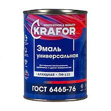 Эмаль ПФ-115 KRAFOR светло-фиолетовая 1,8кг 