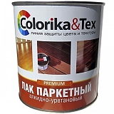 Лак паркетный "COLORIKA&TEX" полуматовый 0,8кг