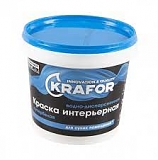 Краска в/д интер.суперстойкая 3кг KRAFOR