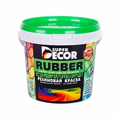 Краска резиновая БЕЛОСНЕЖНАЯ 1кг SUPER DECOR