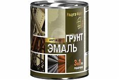 Грунт-эмаль по рж. 3 в 1 зеленый мох 1,9кг РАДУГАМАЛЕР
