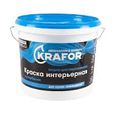 Краска в/д интер.супербелая 6,5кг KRAFOR