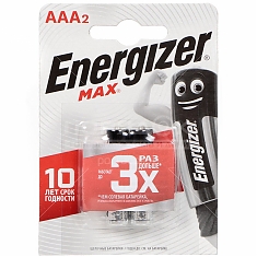 Элемент пит.Energizer LR03 ААА Alkaline MAX BL2 (уп/2шт)