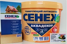 Антисептик СЕНЕЖ д/дерева АКВАДЕКОР 2,5кг черешня 108