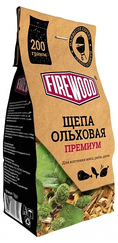 Щепа д/копчения Ольха 200г FireWood