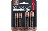 Элемент пит."ENERGY" ALKALINE ULTRA LR6+LR03/4В  (уп/4шт)	