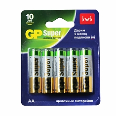 Элемент пит.GP Super Alkaline АА 15A/IVI-2CR10 (1шт)