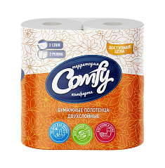 Полотенце бум. 2сл.Comfy Доступная цена