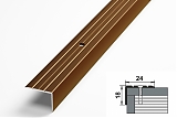 Порог ПУ-03 угол/БРОНЗА 0,9м 24*18мм Идеал
