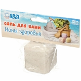 Плитка соляная банная ИОНЫ ЗДОРОВЬЯ 200г OBSI