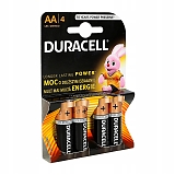 Элемент пит.Duracell LR06 AA  Alkaline BASIC BL4 (уп/4шт)			