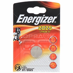 Элемент пит.Energizer Lithium CR2025 литиевая (штука)табл.